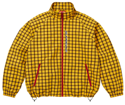 Yellow Plaid Windbreaker
